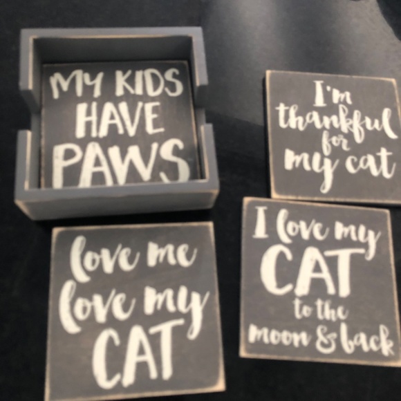 Cat coasters - Picture 2 of 2